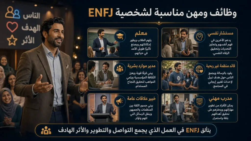 شخصية ENFJ البطل 7 أفضل الوظائف والمهن المناسبة لشخصية ENFJ البطل