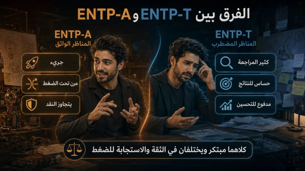 شخصية ENTP المناظر 4 الفرق بين شخصية ENTP-A الواثقة وشخصية ENTP-T المضطربة
