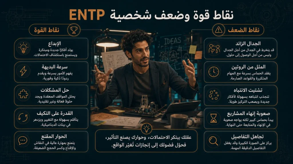 شخصية ENTP المناظر 5 شخصية ENTP: الصفات ونقاط القوة والعلاقات والمهن