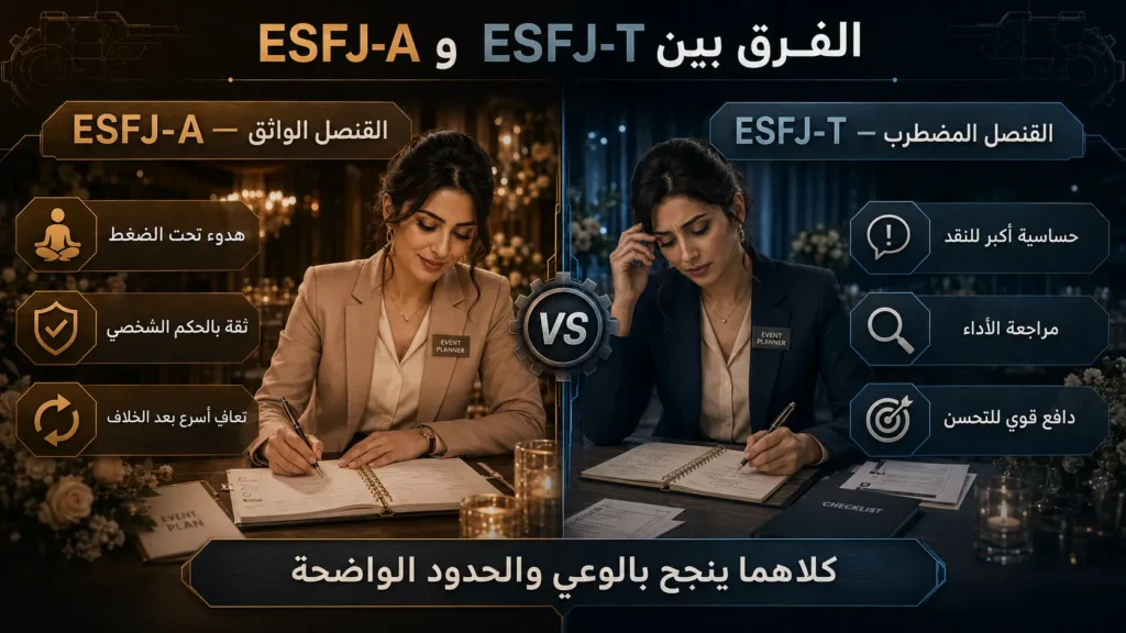 شخصية ESFJ القنصل 4 الفرق بين شخصية ESFJ-A الواثقة وشخصية ESFJ-T المضطربة