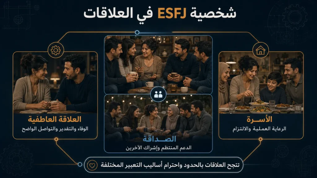 شخصية ESFJ القنصل 6 شخصية ESFJ في العلاقات العاطفية والصداقة والأسرة