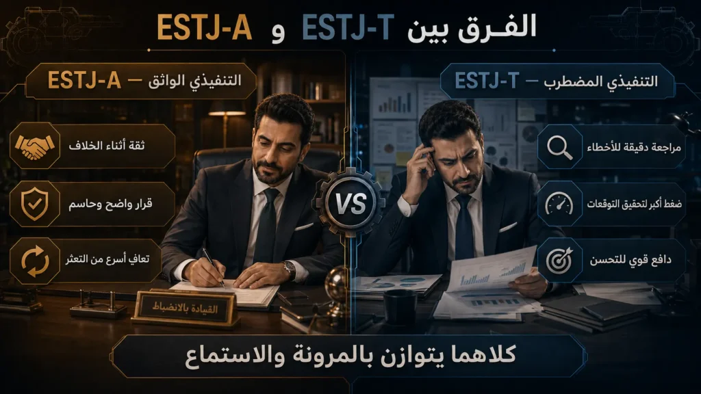شخصية ESTJ التنفيذي 4 الفرق بين شخصية ESTJ-A الواثقة وشخصية ESTJ-T المضطربة