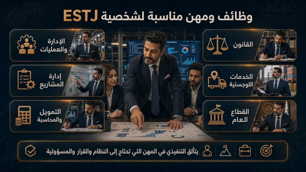 شخصية ESTJ التنفيذي 7 أفضل الوظائف والمهن المناسبة لشخصية ESTJ التنفيذي
