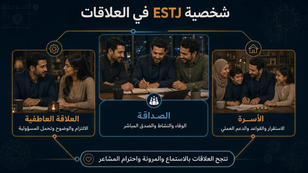 شخصية ESTJ التنفيذي 6 شخصية ESTJ في العلاقات العاطفية والصداقة والأسرة