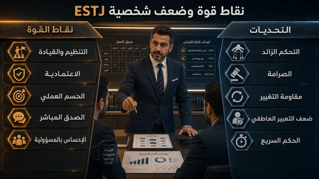 شخصية ESTJ التنفيذي 5 نقاط قوة وضعف شخصية ESTJ التنفيذي