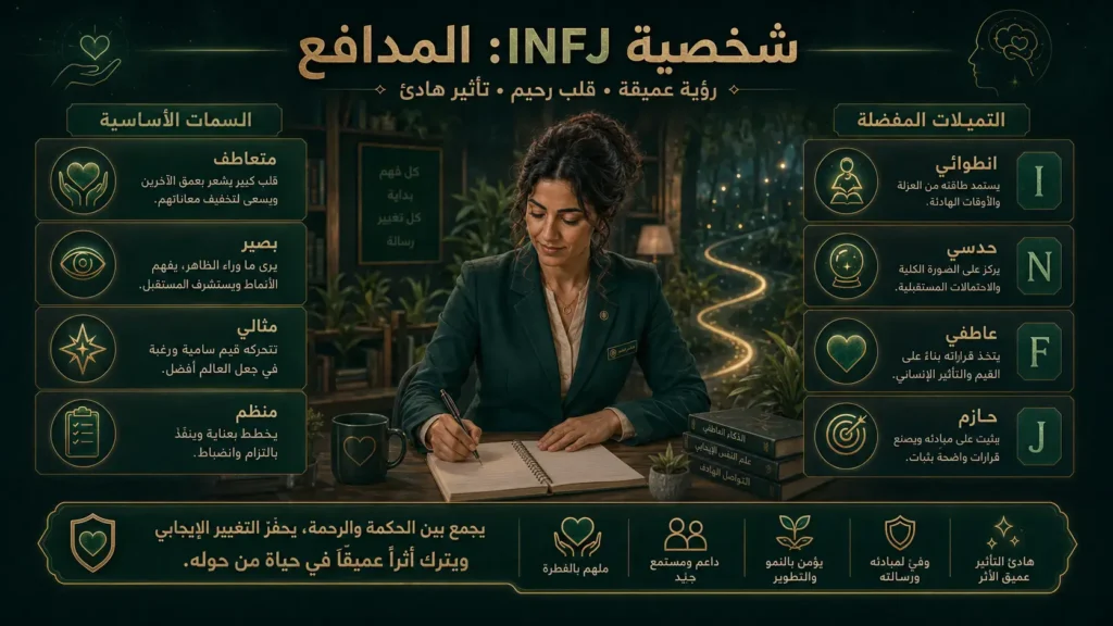 شخصية INFJ المحامي 2 vشخصية INFJ المدافع وصفاتها ونقاط قوتها وعلاقاتها والمهن المناسبة لها