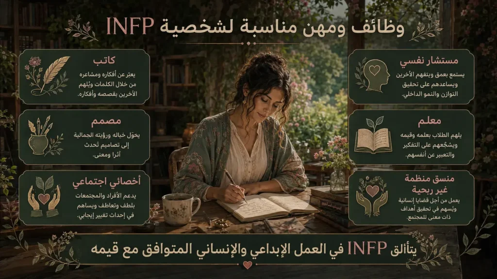 شخصية INFP الوسيط 7 أفضل الوظائف والمهن المناسبة لشخصية INFP الوسيط