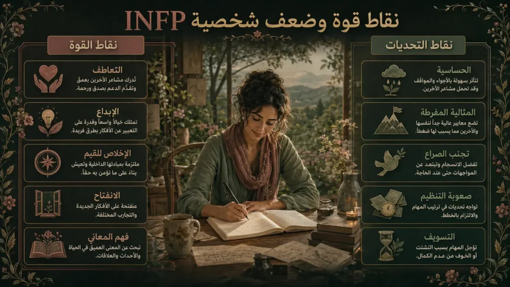 شخصية INFP الوسيط 5 نقاط قوة وضعف شخصية INFP الوسيط