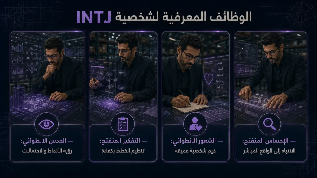 شخصية INTJ المعماري 3 الوظائف المعرفية لشخصية INTJ وهي Ni وTe وFi وSe