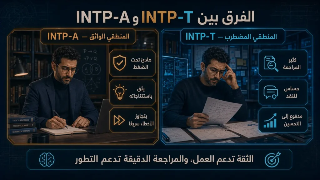 شخصية INTP المنطقي 4 الفرق بين شخصية INTP-A الواثقة وشخصية INTP-T المضطربة