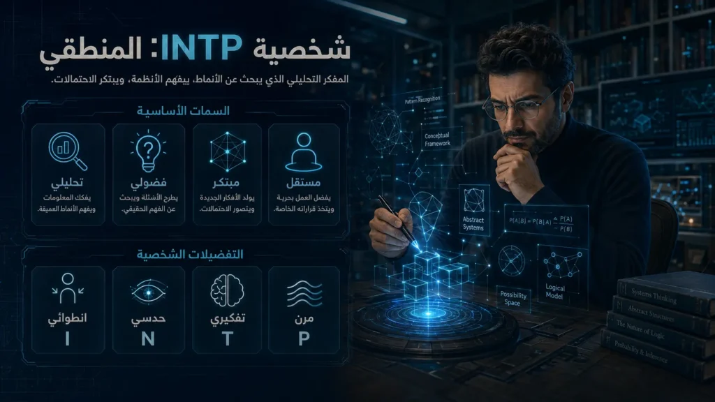 شخصية INTP المنطقي 2 شخصية INTP المنطقي وصفاتها ونقاط قوتها وعلاقاتها والمهن المناسبة لها