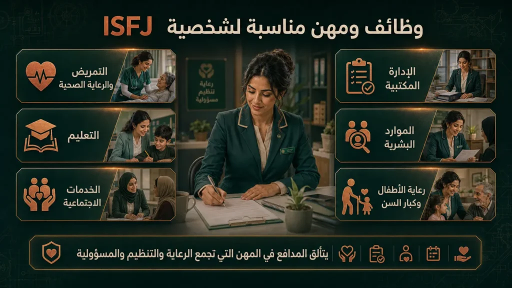 أفضل الوظائف والمهن المناسبة لشخصية ISFJ المدافع
