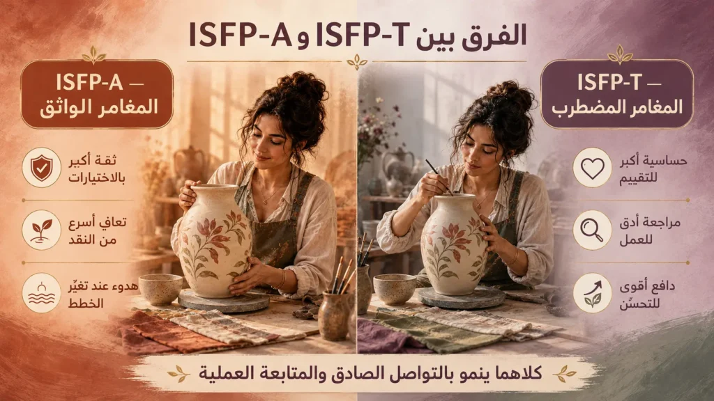 شخصية ISFP المغامر 4 الفرق بين شخصية ISFP-A الواثقة وشخصية ISFP-T المضطربة