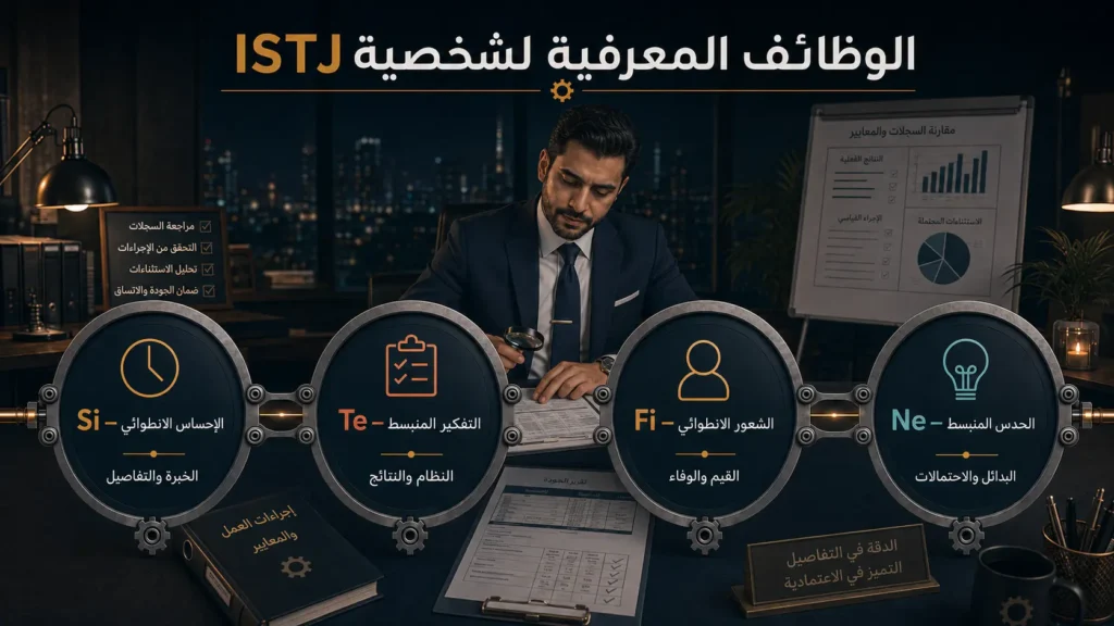 شخصية ISTJ اللوجستي 3 الوظائف المعرفية لشخصية ISTJ وهي Si وTe وFi وNe
