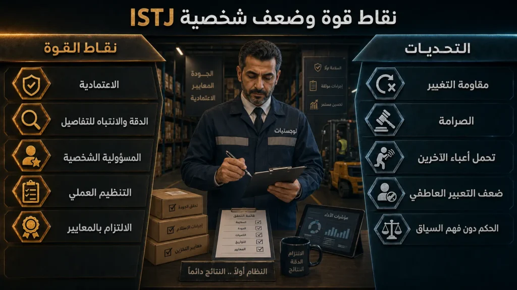 شخصية ISTJ اللوجستي 5 نقاط قوة وضعف شخصية ISTJ اللوجستي
