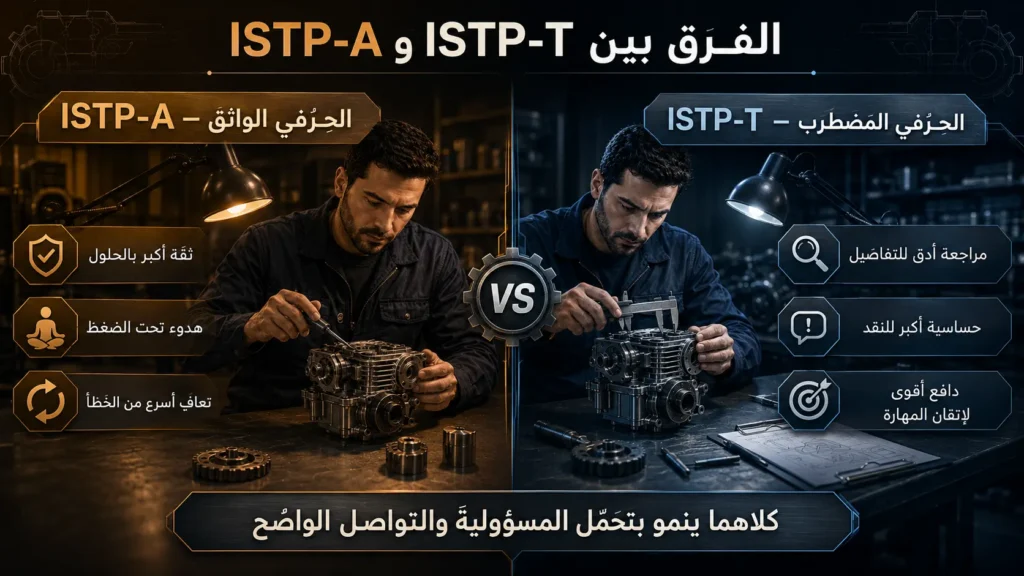 شخصية ISTP الحِرَفي 4 الفرق بين شخصية ISTP-A الواثقة وشخصية ISTP-T المضطربة