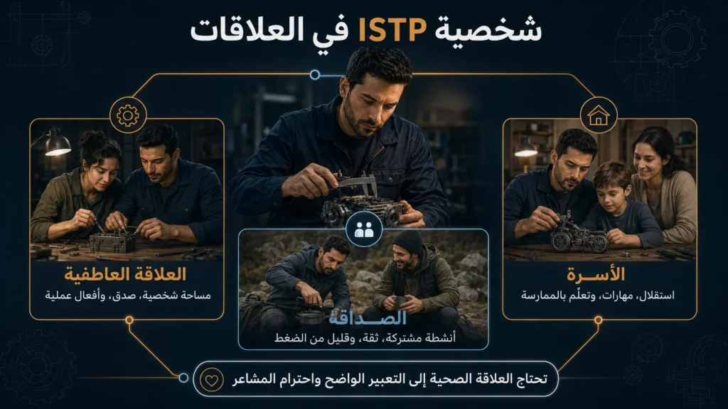 شخصية ISTP الحِرَفي 6 شخصية ISTP في العلاقات العاطفية والصداقة والأسرة