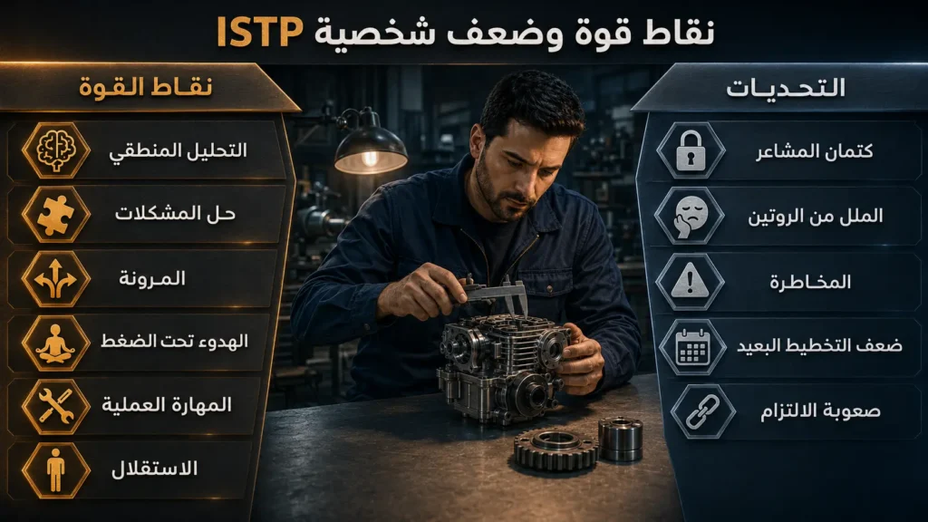 شخصية ISTP الحِرَفي 5 نقاط قوة وضعف شخصية ISTP الحِرَفي