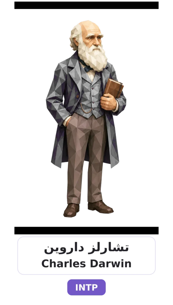 شخصية INTP المنطقي 12 04 charles darwin intp card