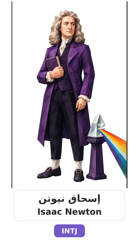 شخصية INTJ المعماري 14 06 isaac newton intj card