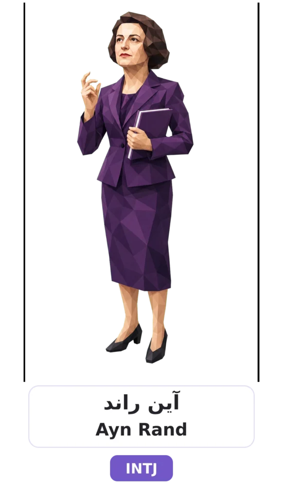 شخصية INTJ المعماري 21 13 ayn rand intj card