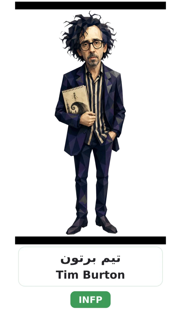 شخصية INFP الوسيط 21 13 tim burton infp card