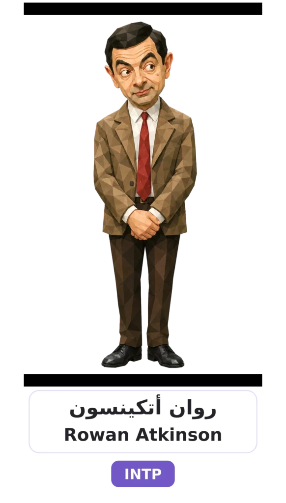 شخصية INTP المنطقي 22 14 rowan atkinson intp card