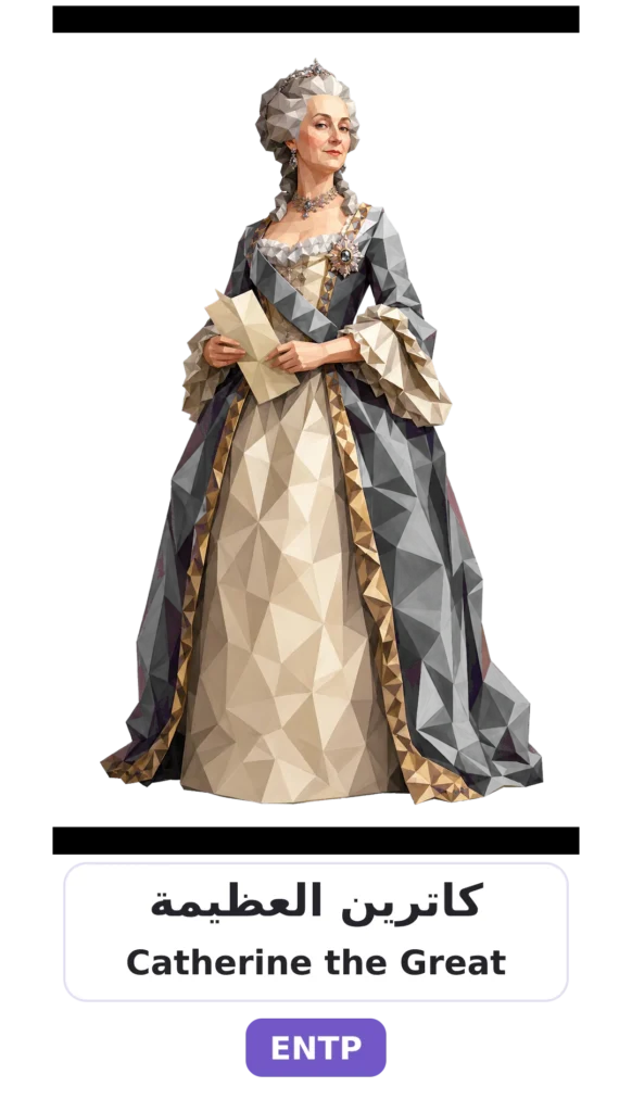 شخصية ENTP المناظر 23 15 catherine the great entp card